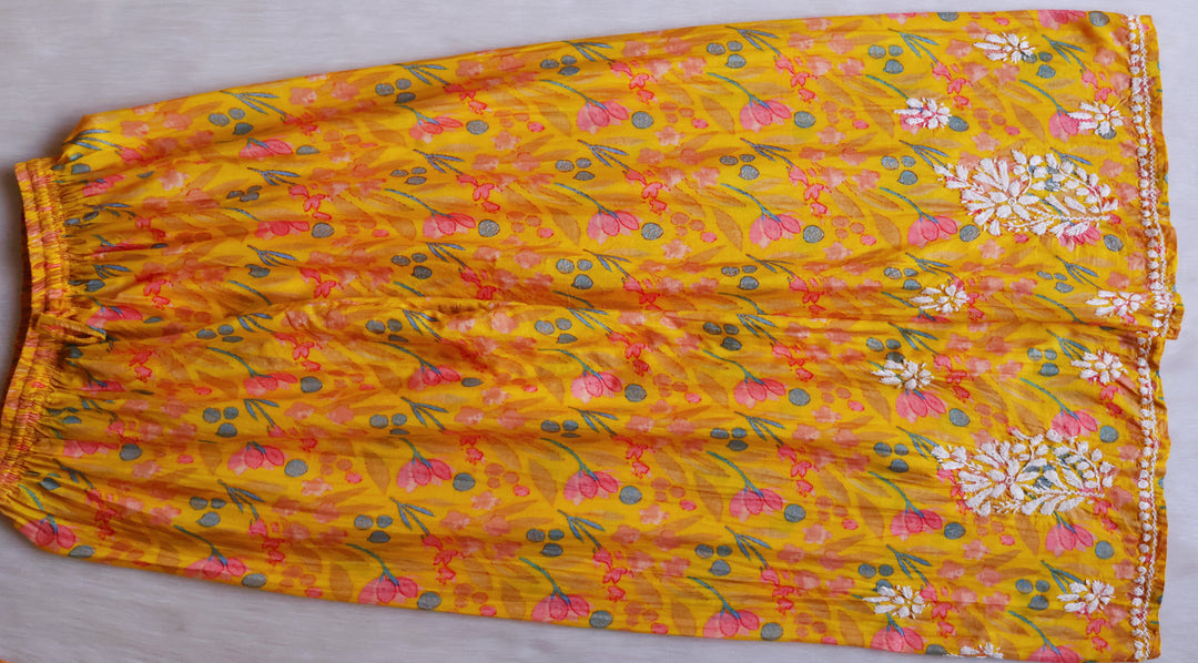 Sajal Yellow Pure Mulmul set