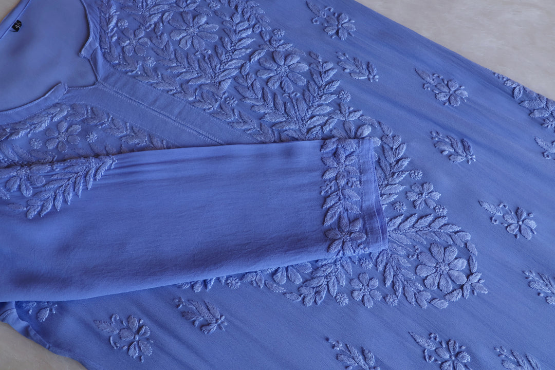 Zimra Ice Blue Viscose 3 Piece Set