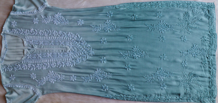 Mahnoor Sage Green Modal Silk Kurta Set