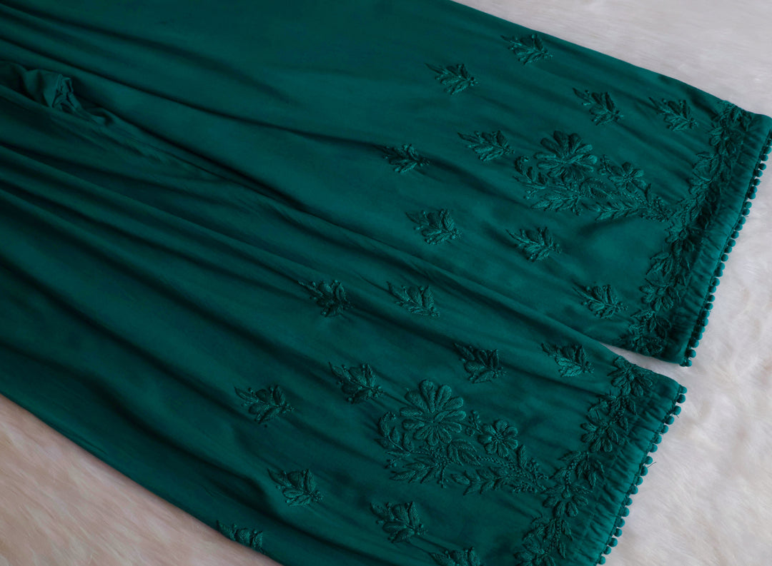 Enaara Sea Green Potli Button Rayon set