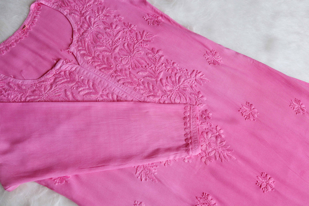 Farhaa Baby Pink 2 piece Rayon set