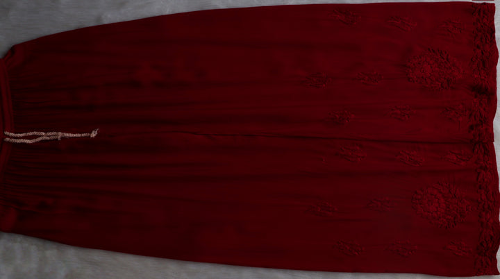 Anam Maroon Modal Ombre Kurta Pant set