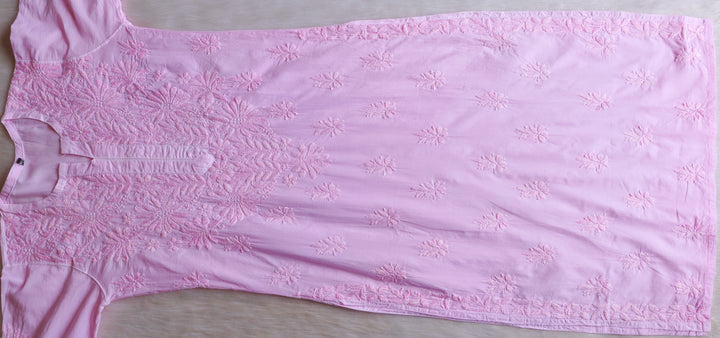 Anah Baby Pink Pure Cotton Kurta