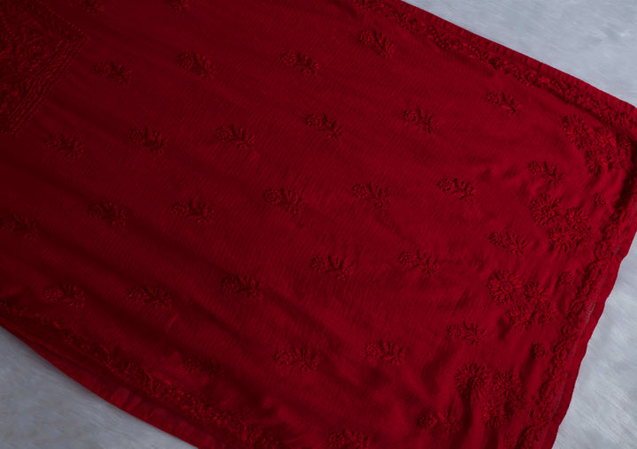 Renisa Maroon Soft Kota Kurta
