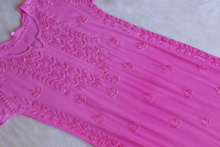 Duaa Baby Pink Modal Ombre Kurta Pant set