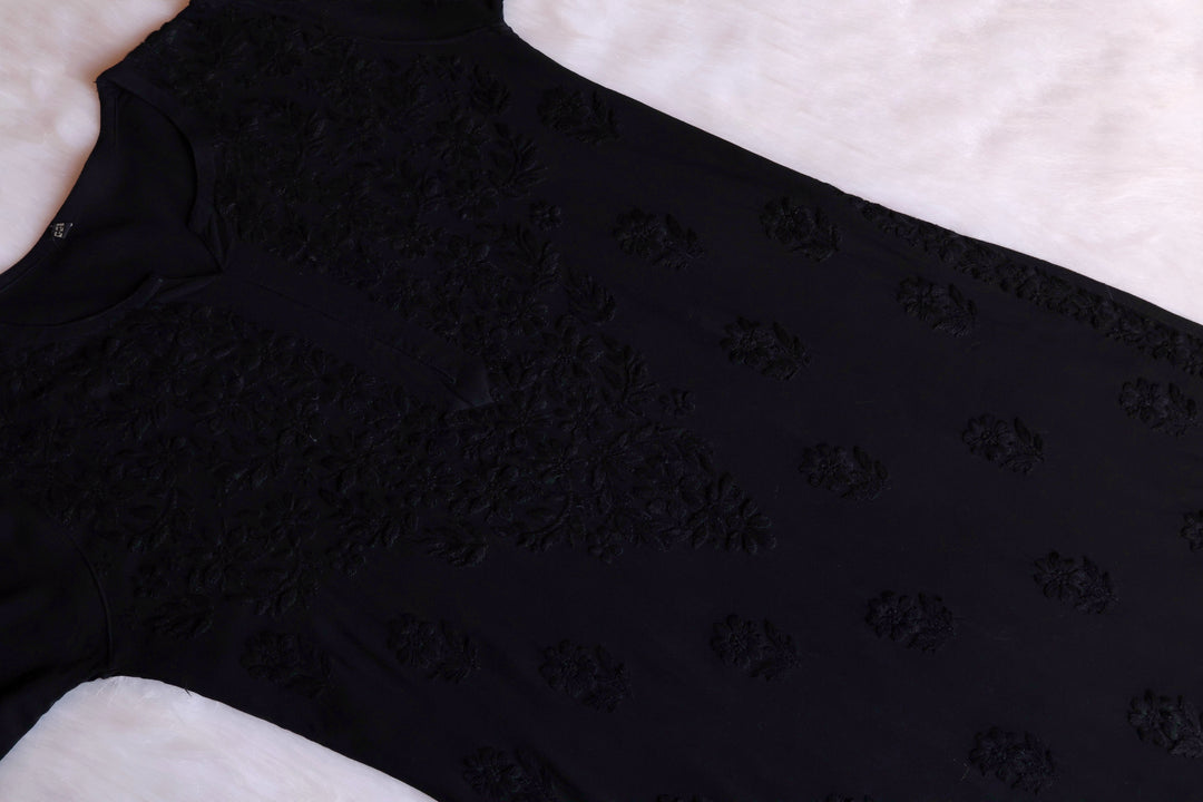 Iqra Black 2 piece Rayon set