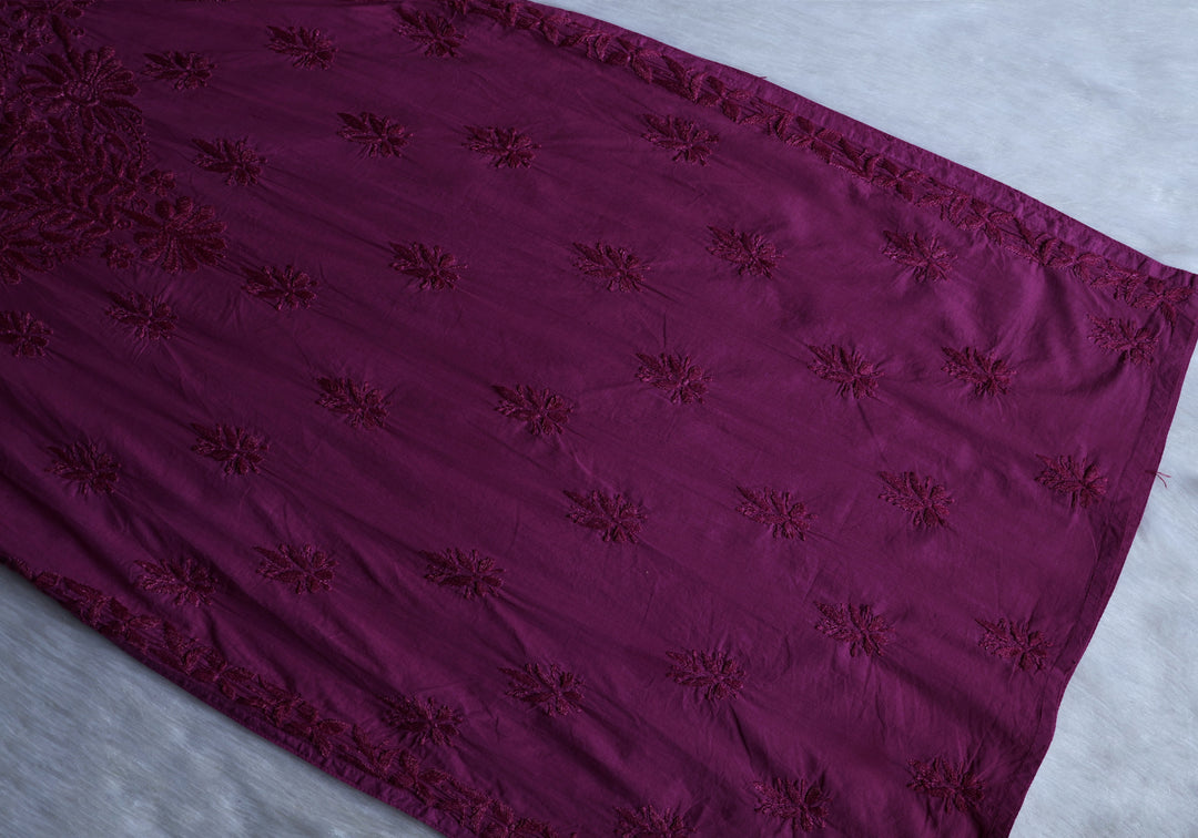Anah Dusty Plum Pure Cotton Kurta