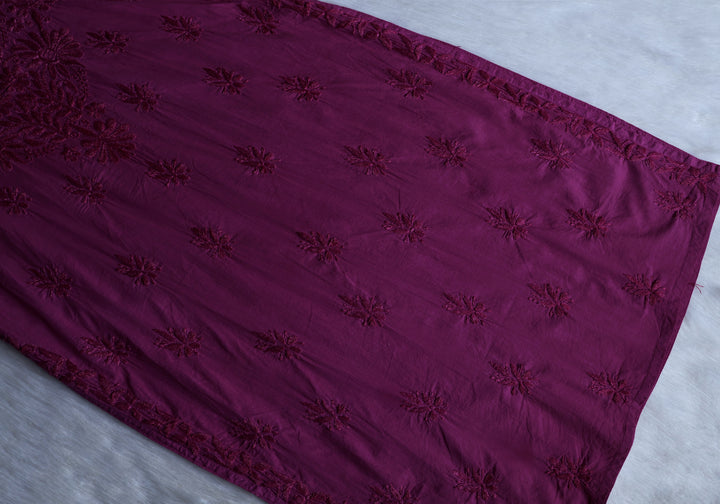 Anah Dusty Plum Pure Cotton Kurta