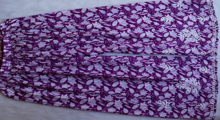 Haala Deep Purple Pure Mulmul set