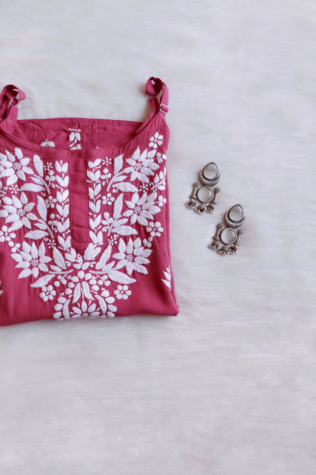 Mirha Mauve Pink Short Sleeveless Kurta