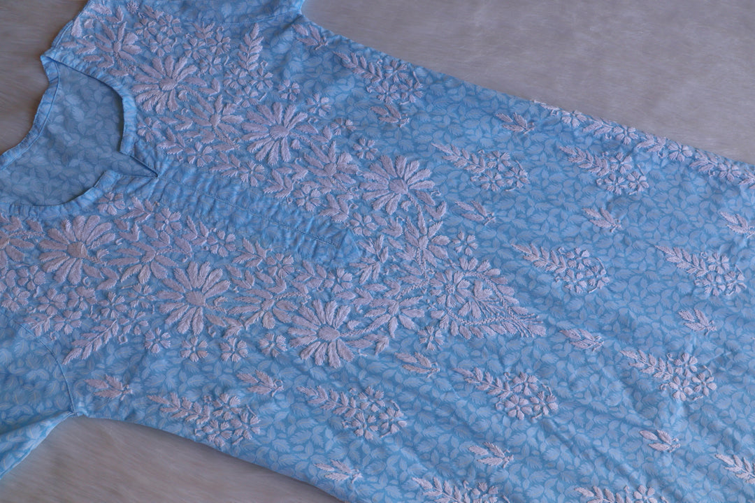 Zargul Sky Blue Pure Cotton set