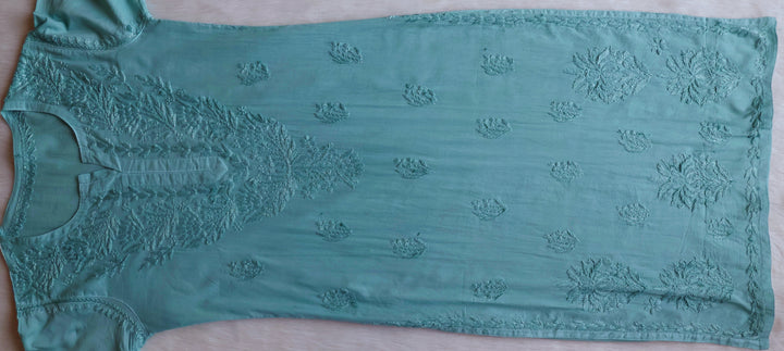 Mariam Sea Blue Pure Cotton Kurta