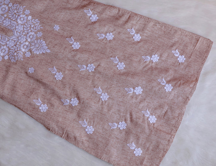 Taraa Rose Beige Cotton Kurta