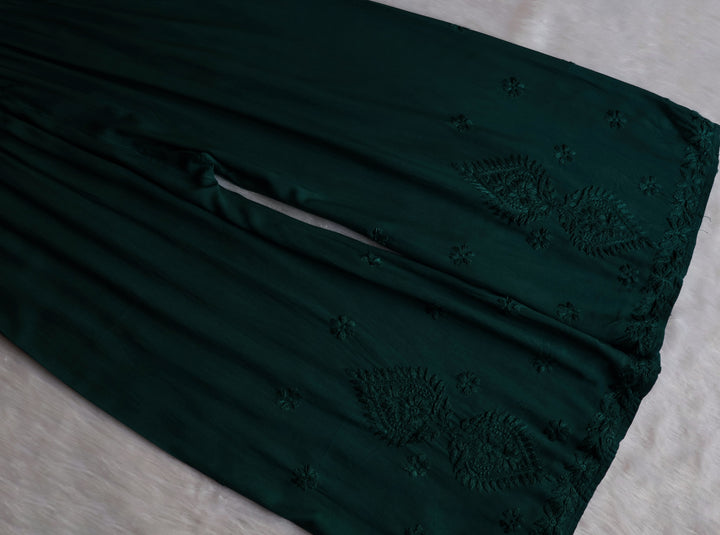 Zobia Deep Green 2 piece Rayon set