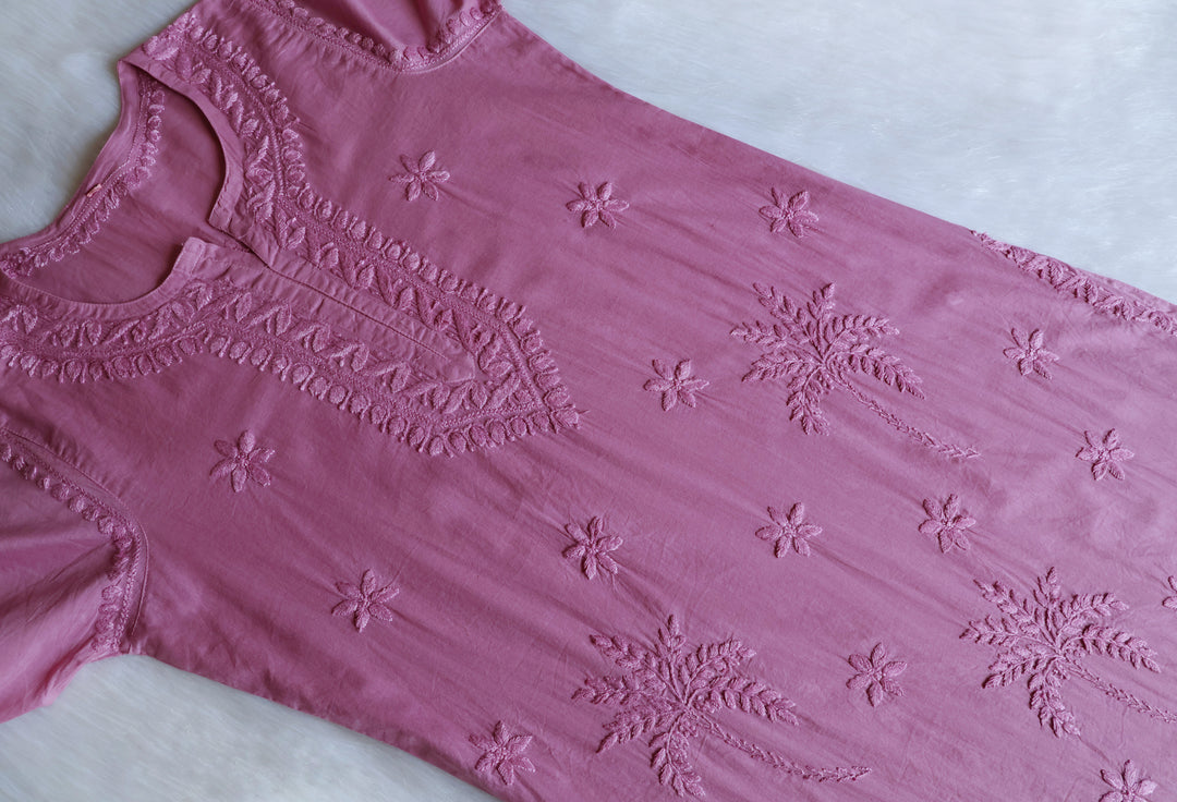 Heer Dusty Purple Pure Cotton Kurta