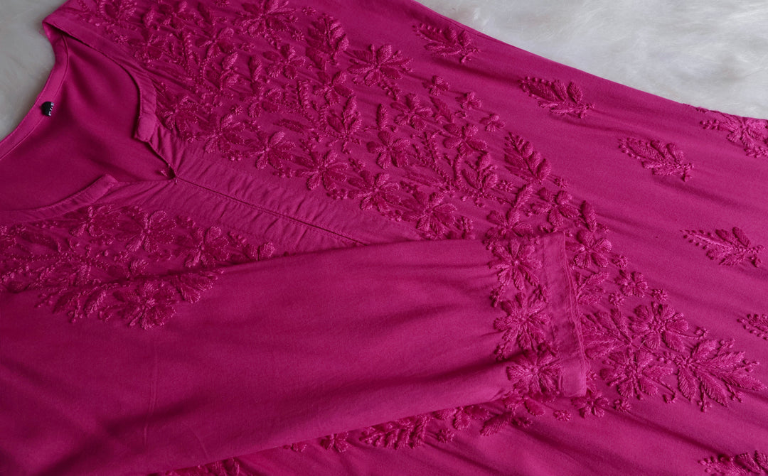 Nazakat Mauve Pink 2 piece Rayon set