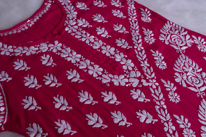 Mahnoor Deep Pink Pure Modal set