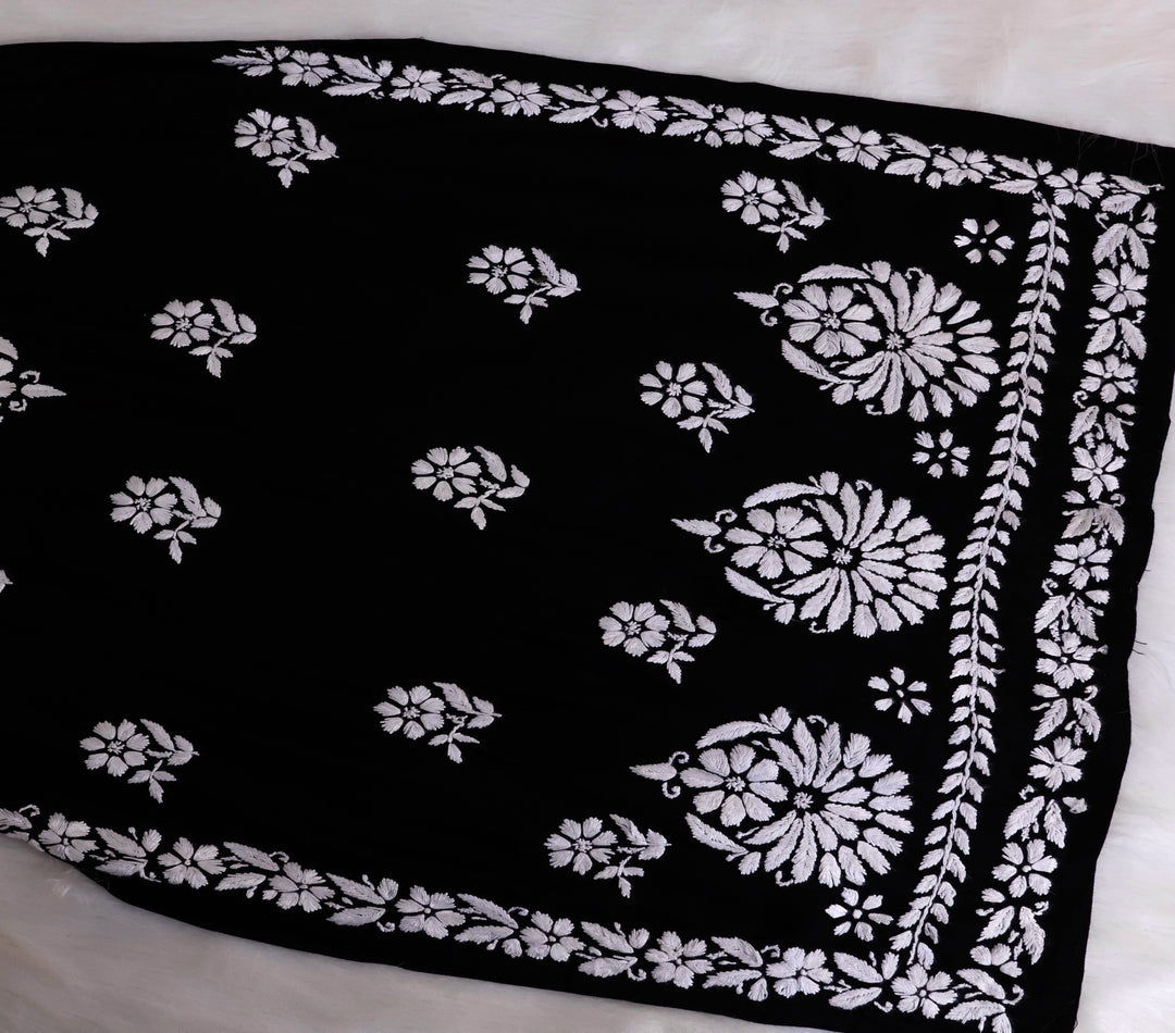 Ayesha Black Rayon Kurta Pant set