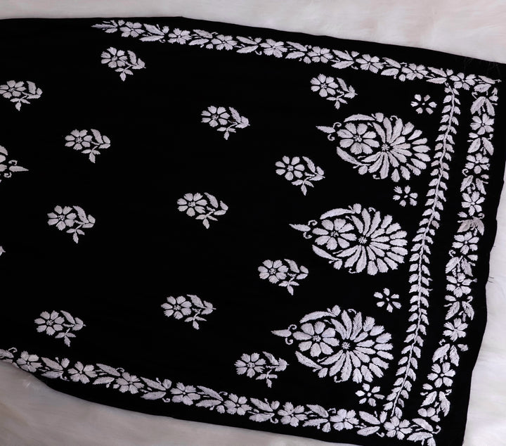 Ayesha Black Rayon Kurta Pant set