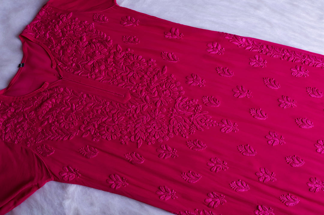 Zimra Deep Pink Viscose 3 Piece Set