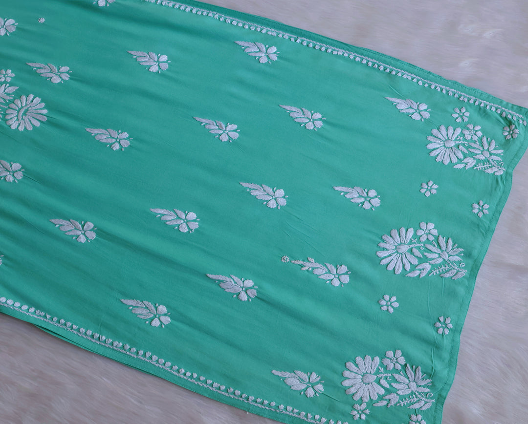 Duaa Mint Green Long Rayon kurta