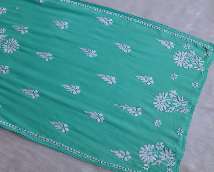 Duaa Mint Green Long Rayon kurta