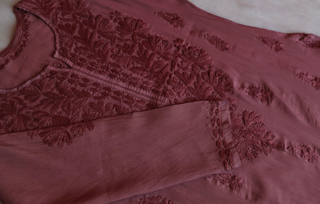 Alanah Dusty Purple Chanderi Kurta