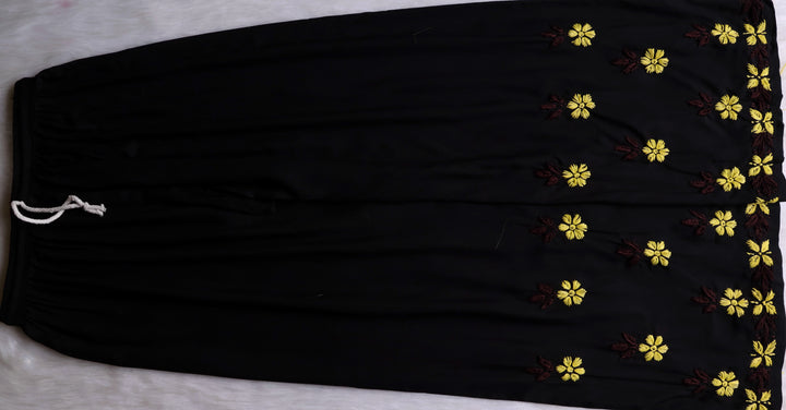 Gulbahaar Black, Yellow & Brown Rayon Kurta Set