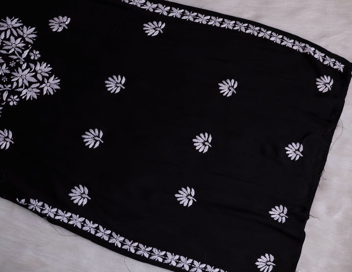 Haala Black Long Rayon Kurta