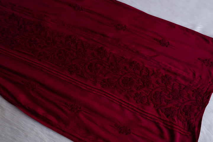 Mayra Plum Pure Muslin Kurta