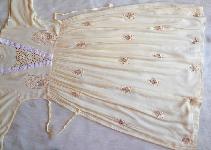 Anabiya Butter Yellow Pure Chiffon Dress