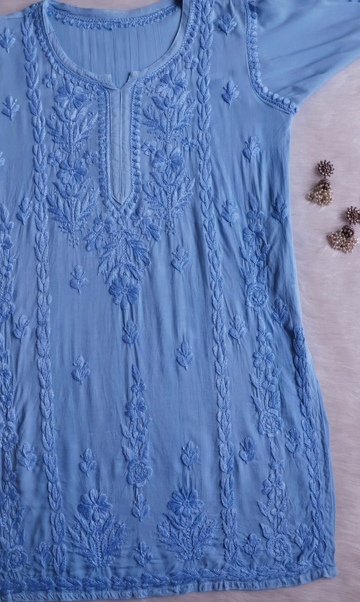 Mehreen Ice Blue Modal short top