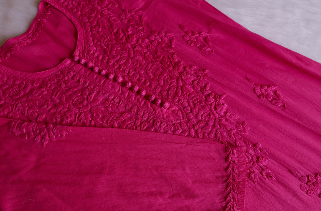 Aayat Pink Cotton Kurta