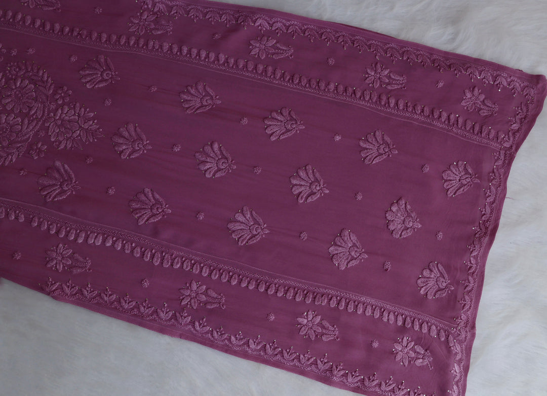 Heer Dusty Purple Viscose Georgette Kurta