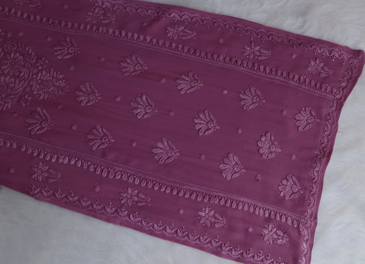 Heer Dusty Purple Viscose Georgette Kurta