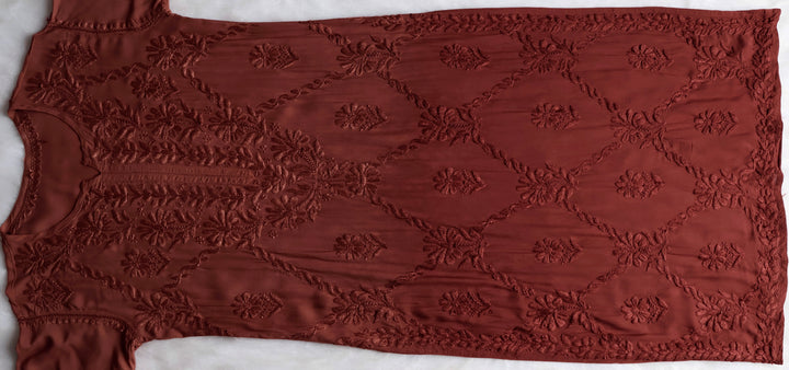Alanah Chocolate Brown Long Modal Kurta