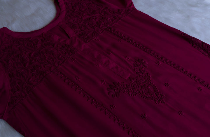 Mayra Deep Purple Pure Modal Kurta