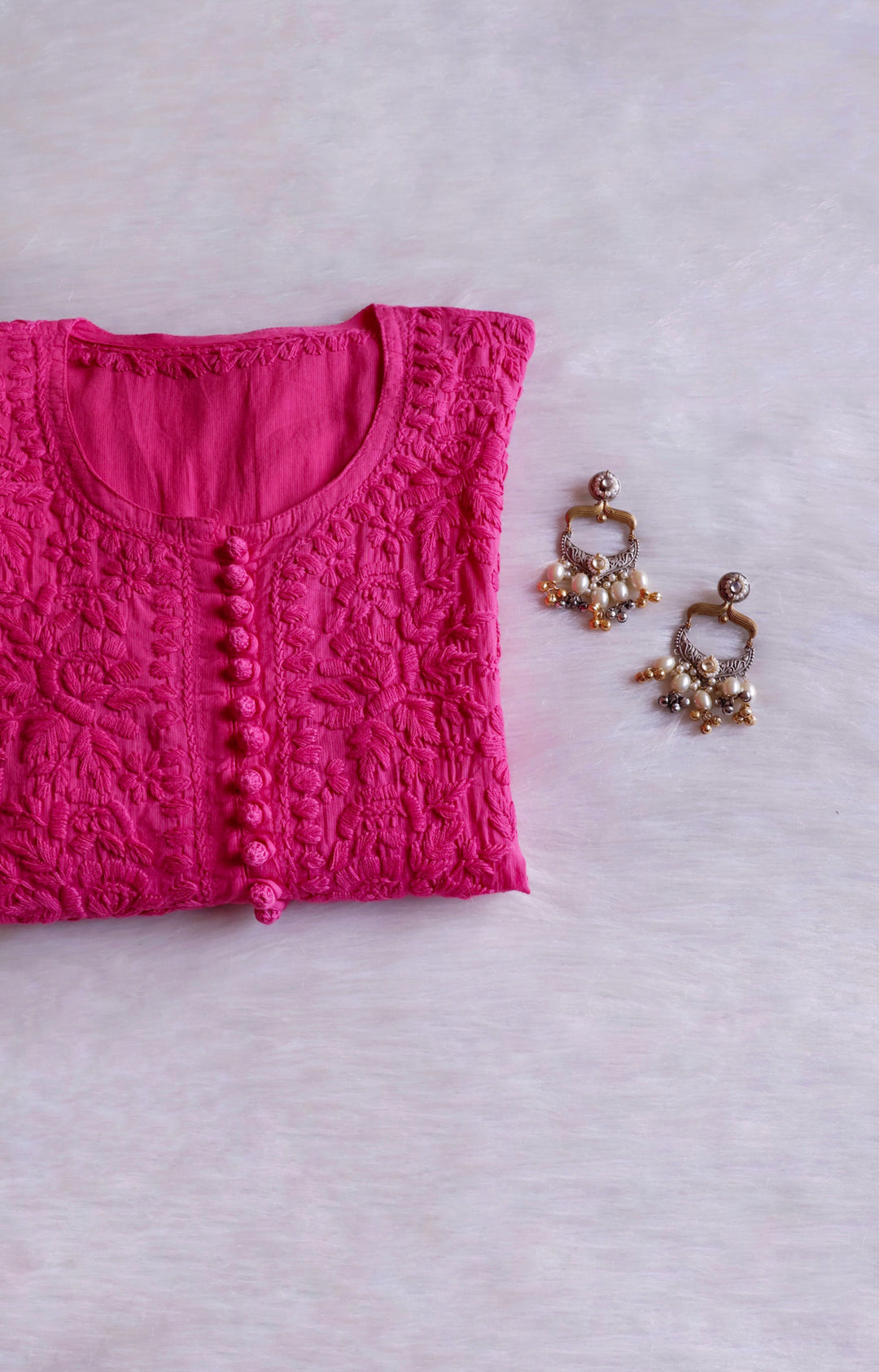 Aayat Pink Cotton Kurta