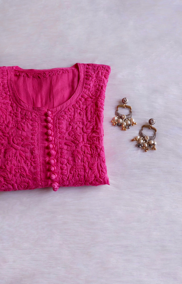 Aayat Pink Cotton Kurta