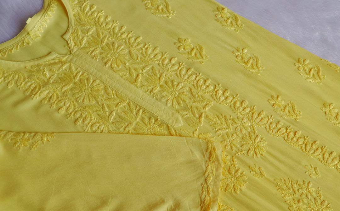 Amirah Pastel Yellow 2 piece Rayon set