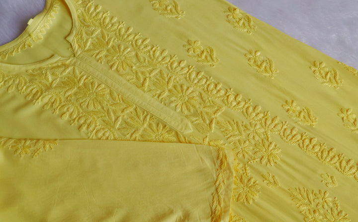 Amirah Pastel Yellow 2 piece Rayon set