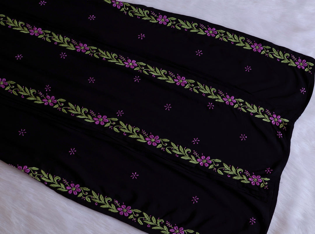 Firdaus Black & Lavender Modal Kurta Set