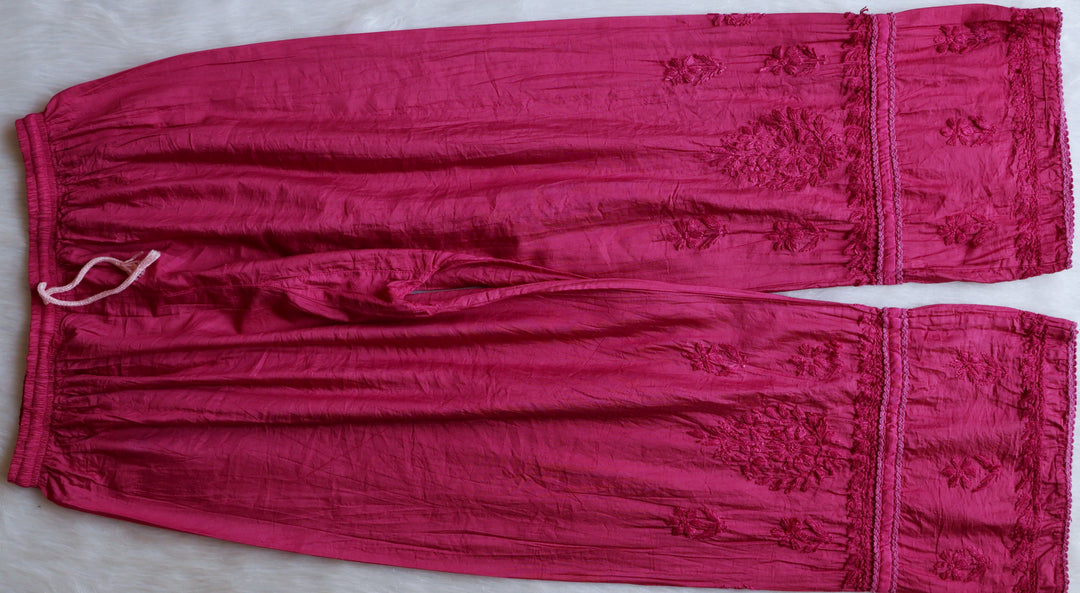 Ruhaab Deep Pink Pure Chanderi set