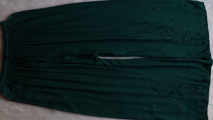 Zobia Deep Green 2 piece Rayon set