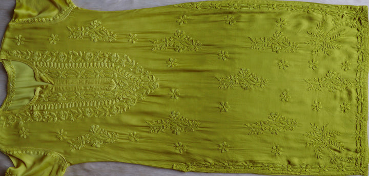 Mahnoor Olive Green Modal Silk Kurta Set