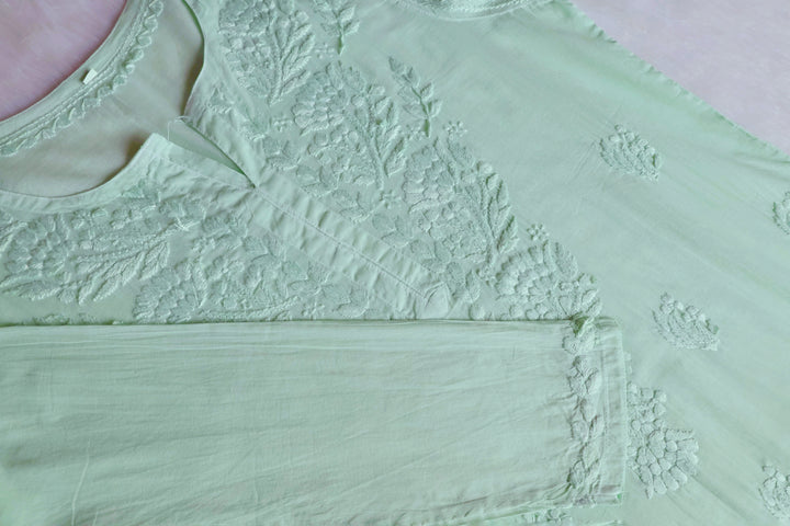 Mariam Mint Green Pure Cotton Kurta