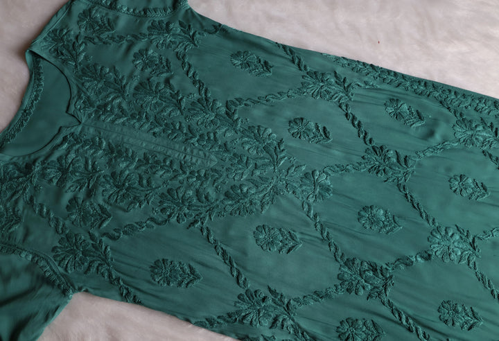 Alanah Sage Green Long Modal Kurta