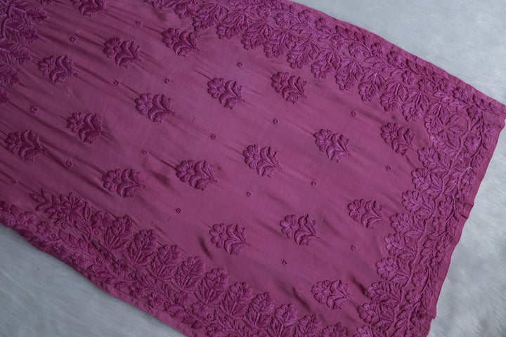 MehrNaaz Dusty Purple Pure Muslin Kurta