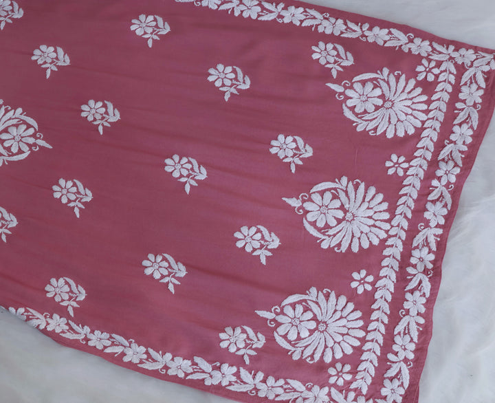 Ayesha Rose Brown Rayon Kurta Pant set