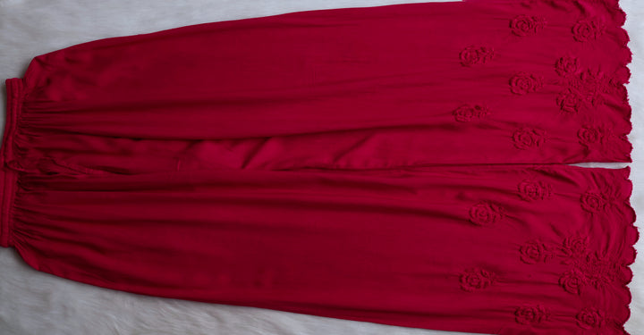 Gul Deep Pink Scalloped Rayon set
